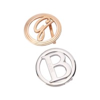 Blu Flut Custom Logo Luxury Belt Buckle Stainless Buckle Silver Gold Steel Metal Belt Buckle